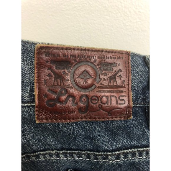 LRG Lifted Research Mens Washed Indigo Blue Jeans 40 x 33 - Picture 7 of 9